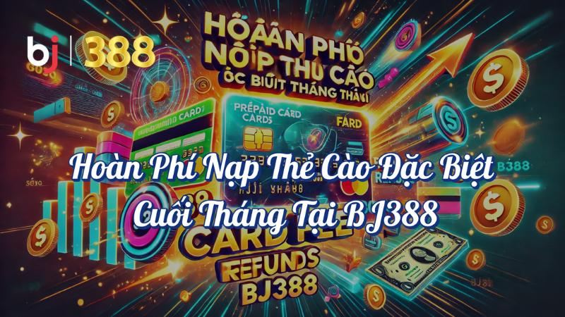 Hoàn phí nạp thẻ cào đặc biệt cuối tháng tại BJ388