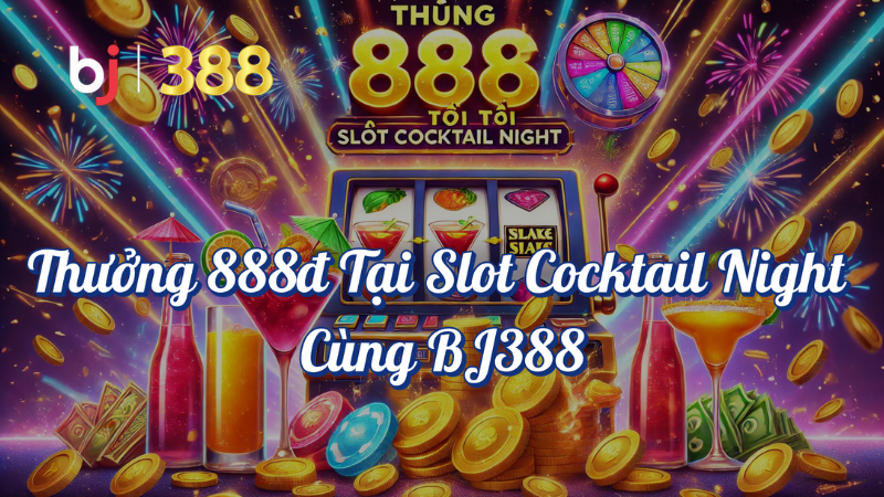 Thưởng 888đ Tại Slot Cocktail Night cùng BJ388