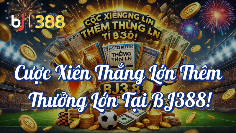 Cược xiên thắng lớn thêm thưởng lớn tại BJ388